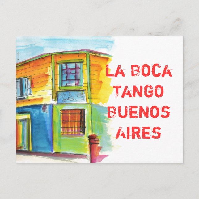 La Boca Tango Vykort (Framsida)