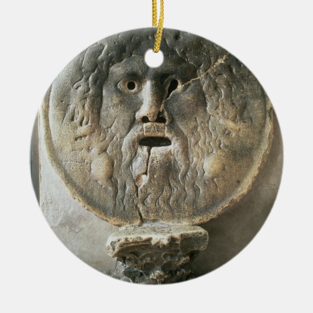 La Bocca di Verita (munnen av sanning) (fotoet) Julgransprydnad Keramik (Framsidan)