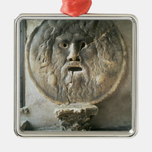 La Bocca di Verita (munnen av sanning) (fotoet) Julgransprydnad Metall
