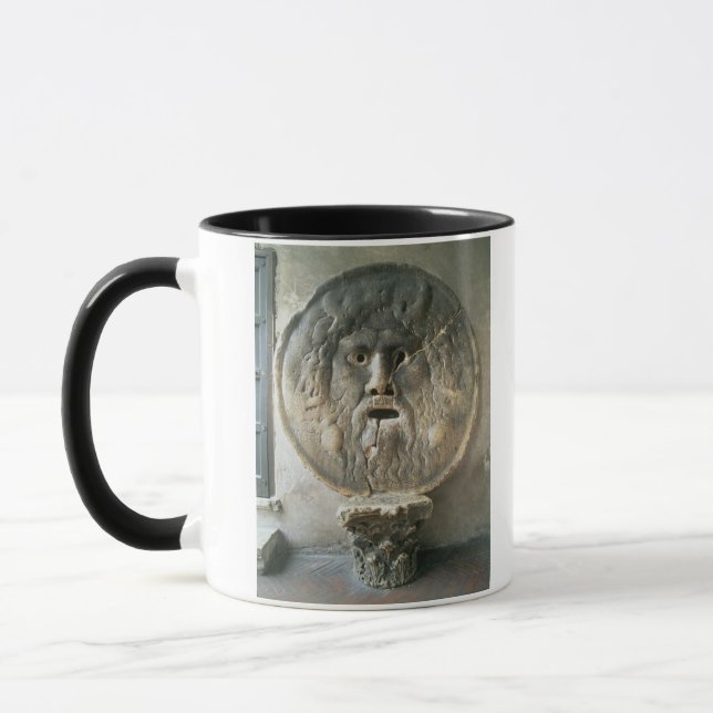 La Bocca di Verita (munnen av sanning) (fotoet) Mugg (Vänster)