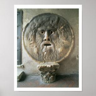 La Bocca di Verita (munnen av sanning) (fotoet) Poster