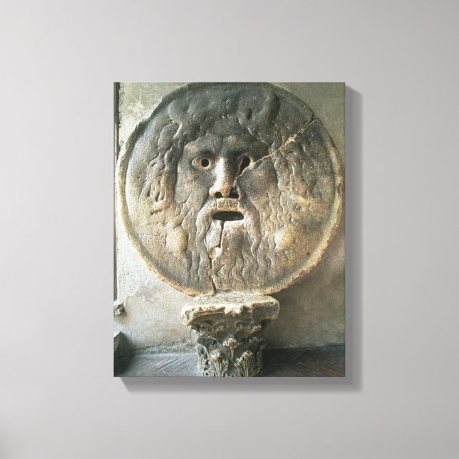 La Bocca di Verita (The Mouth of Truth) (foto) Canvastryck (Framsida)