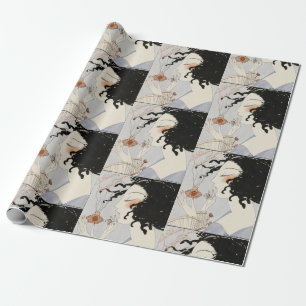 LA BOHEME,DAM MED PARFYM FLASKA ART DECO BEAUTY PRESENTPAPPER