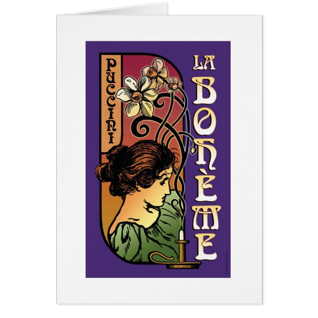 La Boheme, Opera OBS Kort (Framsidan)