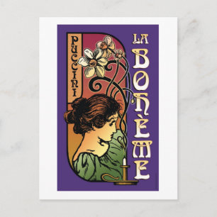 La Boheme, Opera Vykort