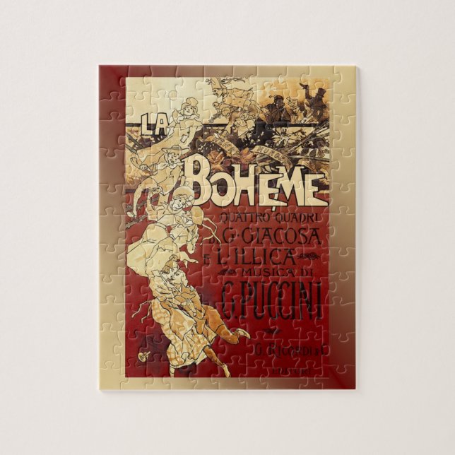 La Boheme ~ Puccini Opera 1896 Poster ~ Pussel (Vertikal)