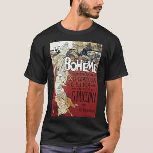 La Boheme Vintage affisch T Shirt