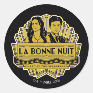 La Bonne Nuit - Möt på talaren Runt Klistermärke