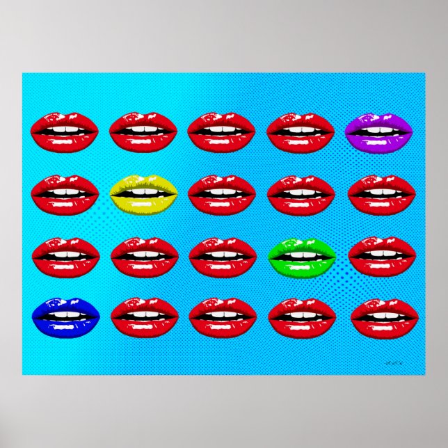 La Bouche - Der Mund Pop Art Poster (Framsidan)
