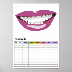 La Bouche/Mouth/Timetable Poster