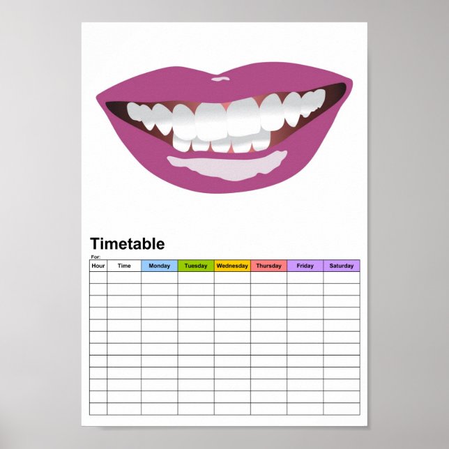 La Bouche/Mouth/Timetable Poster (Framsidan)