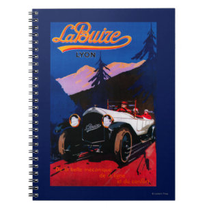 La Buize Lyon Vintage PosterEurope Anteckningsbok Med Spiral