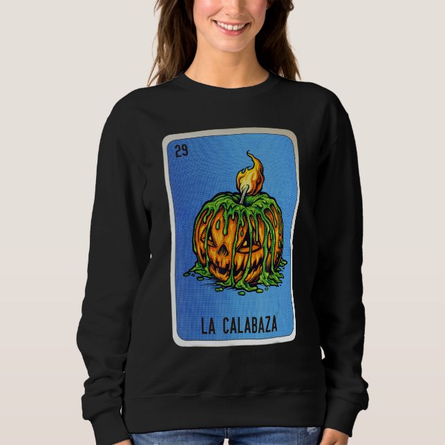 La Calabaza Mexican Slang Lottery Bingo Cards T Shirt (Framsida)