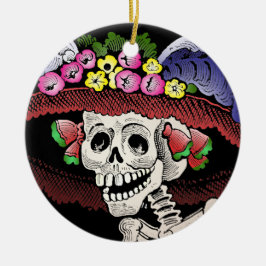 La Calavera Catrina [prydnaden] Julgransprydnad Keramik