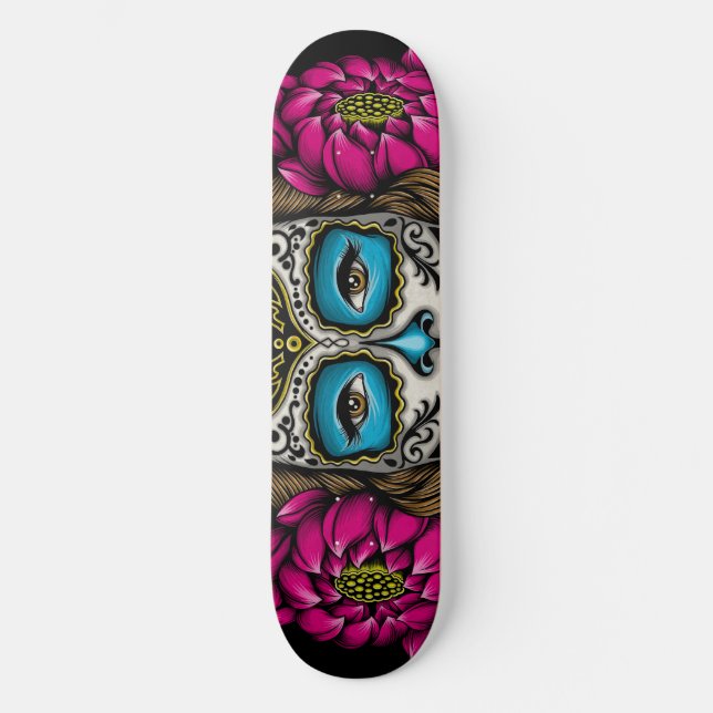 La Calavera Catrina Skateboard Bräda 19,5 Cm (Framsida)