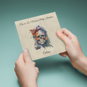 La Calavera Hermosa, anpassningsbar Inbjudningar