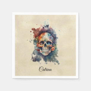La Calavera Hermosa, anpassningsbar Pappersservett