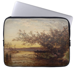 La Camargue, Coucher De Soleil - Félix Ziem Laptop Fodral