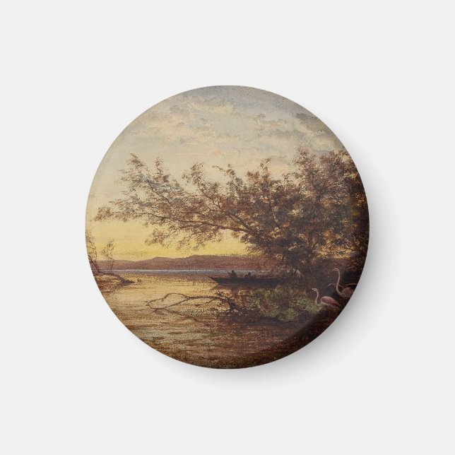 La Camargue, Coucher De Soleil - Félix Ziem Magnet (Framsidan)