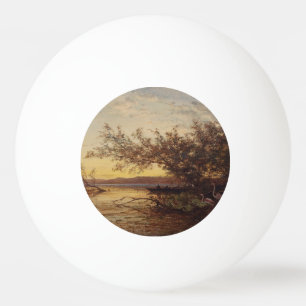 La Camargue, Coucher De Soleil - Félix Ziem Pingisboll