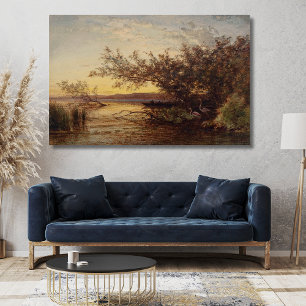 La Camargue, Solnedgång – Félix Ziem Poster
