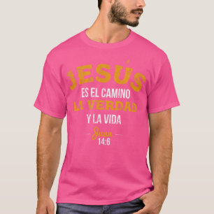 La Camisa De Jesus en Espanol Christian Spanska T Shirt
