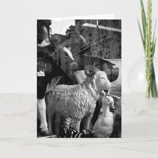 La Campagne à Paris rue Daguerre Sheep Cows Kort (Framsida)