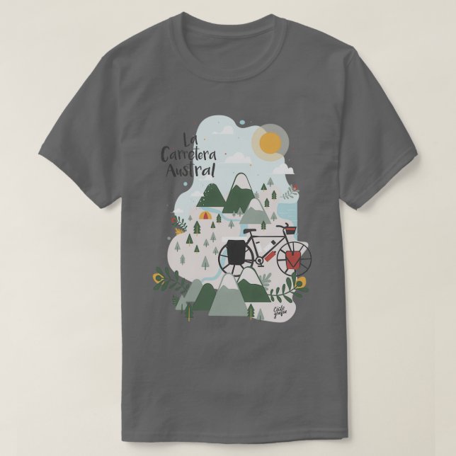La Carretera Austral T Shirt (Design framsida)