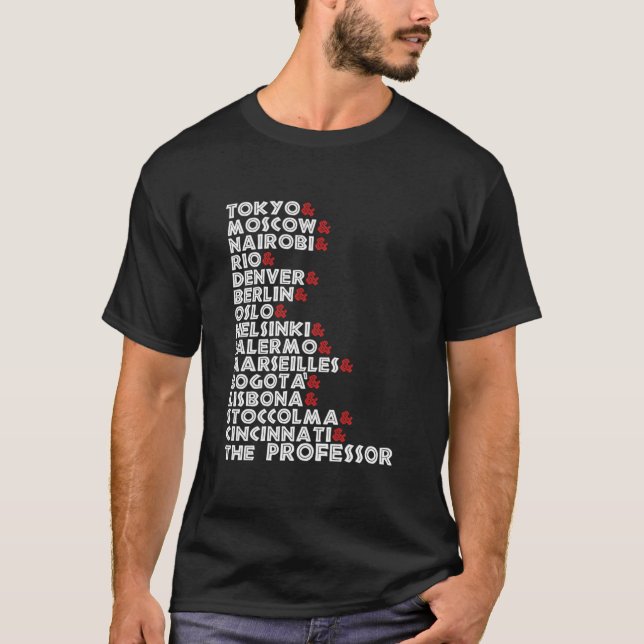 La casa de papel namn t shirt (Framsida)