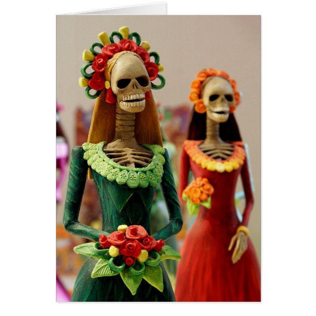 La Catarina Dias de los Muertos Hälsningskort (Framsidan)