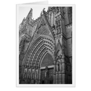 La Catedral Card (Barcelona, Spanien) Hälsningskort