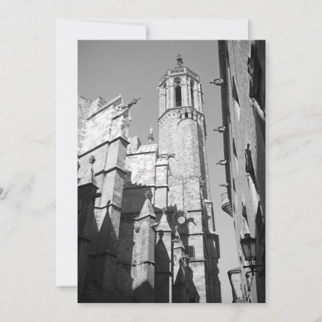 La Catedral Gargoyle Inbjudan (Barcelona, Spanien) (Framsida)