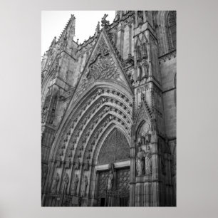 La Catedral Poster utskrift (Barcelona, Spanien)