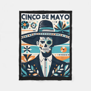 La Catrina cinco de Mayo Manar Fiesta Fleecefilt