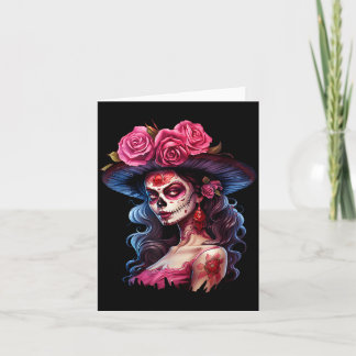 La Catrina Dia De Los Muertos mexikanska dagen för Kort