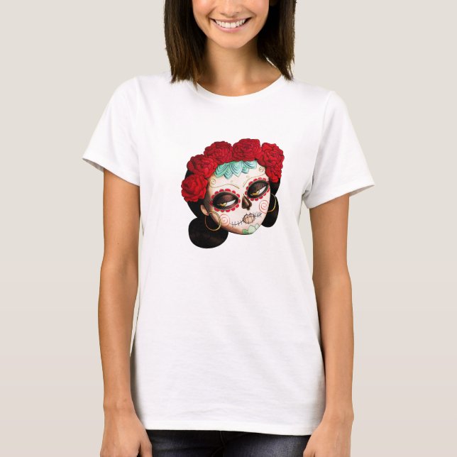 La Catrina - Diameter de Los Muertos Flicka Tee (Framsida)