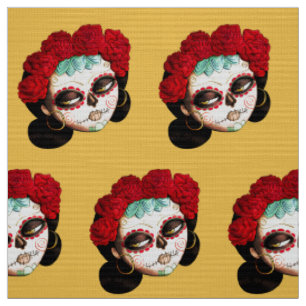 La Catrina - Diameter de Los Muertos Flicka Tyg