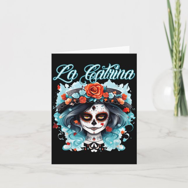 La Catrina klänning snygg dag för regeringen Kort (Framsida)