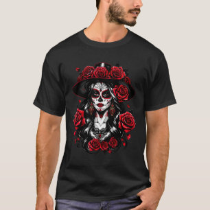 La Catrina Women Dia De Los Muertos Latina Cinco D T Shirt