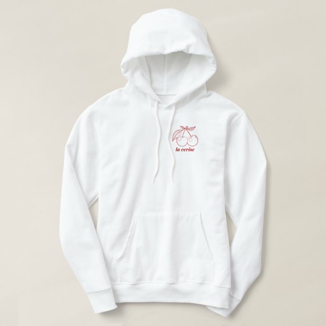 La cerise pin hoodie (Design framsida)