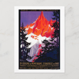 La Chaine De Mont-Blanc Vintage PosterEurope Vykort