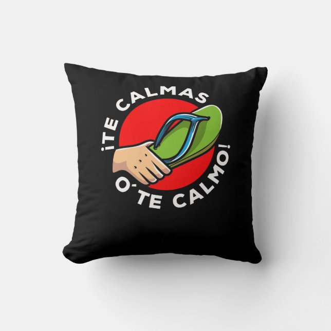 La chancla funny spansk citat Latin Spain Humor Kudde (Framsida)