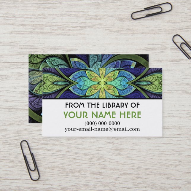 La Chanteuse IV-mediekort Visitkort (Fram/Back In Situ)