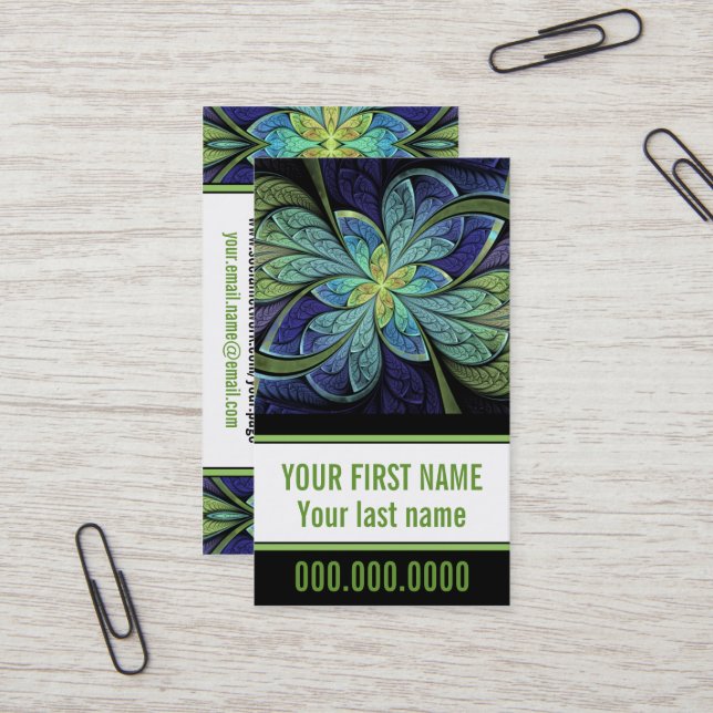 La Chanteuse IV Personligt Affärskort Visitkort (Fram/Back In Situ)