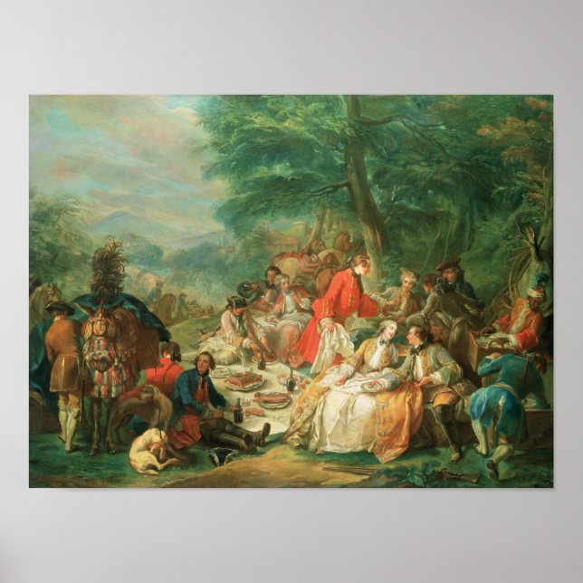 La Chasse, 1700-talet Poster (Framsidan)