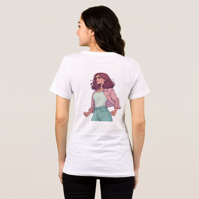 LA CHICA BRAVA T-SHIRT - FIERCE LATINA BACK (Baksida Full)