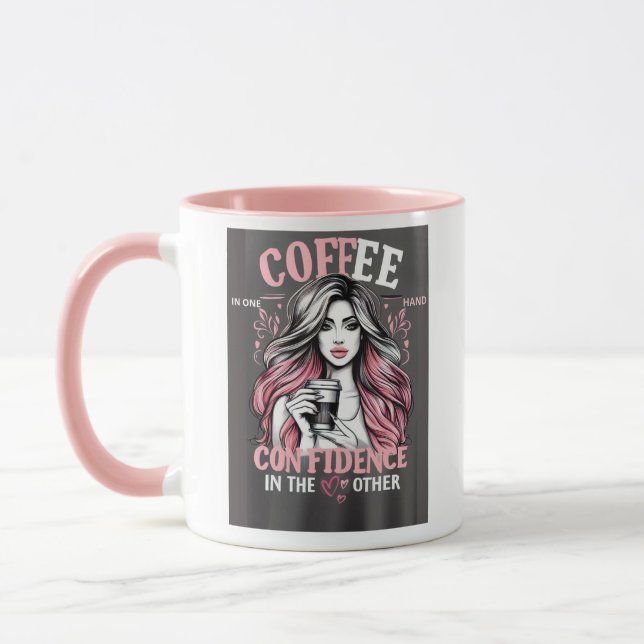 La chica del café mugg (Vänster)