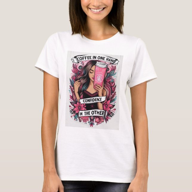 La chica del café t shirt (Framsida)
