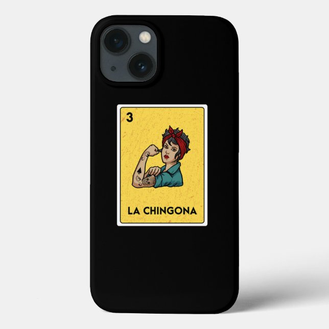 La Chingona Mexican Lottery Bingo Game Card-spelar (Baksida)
