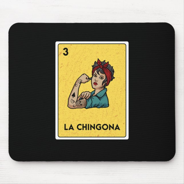 La Chingona Mexican Lottery Bingo Game Card-spelar Musmatta (Framsidan)